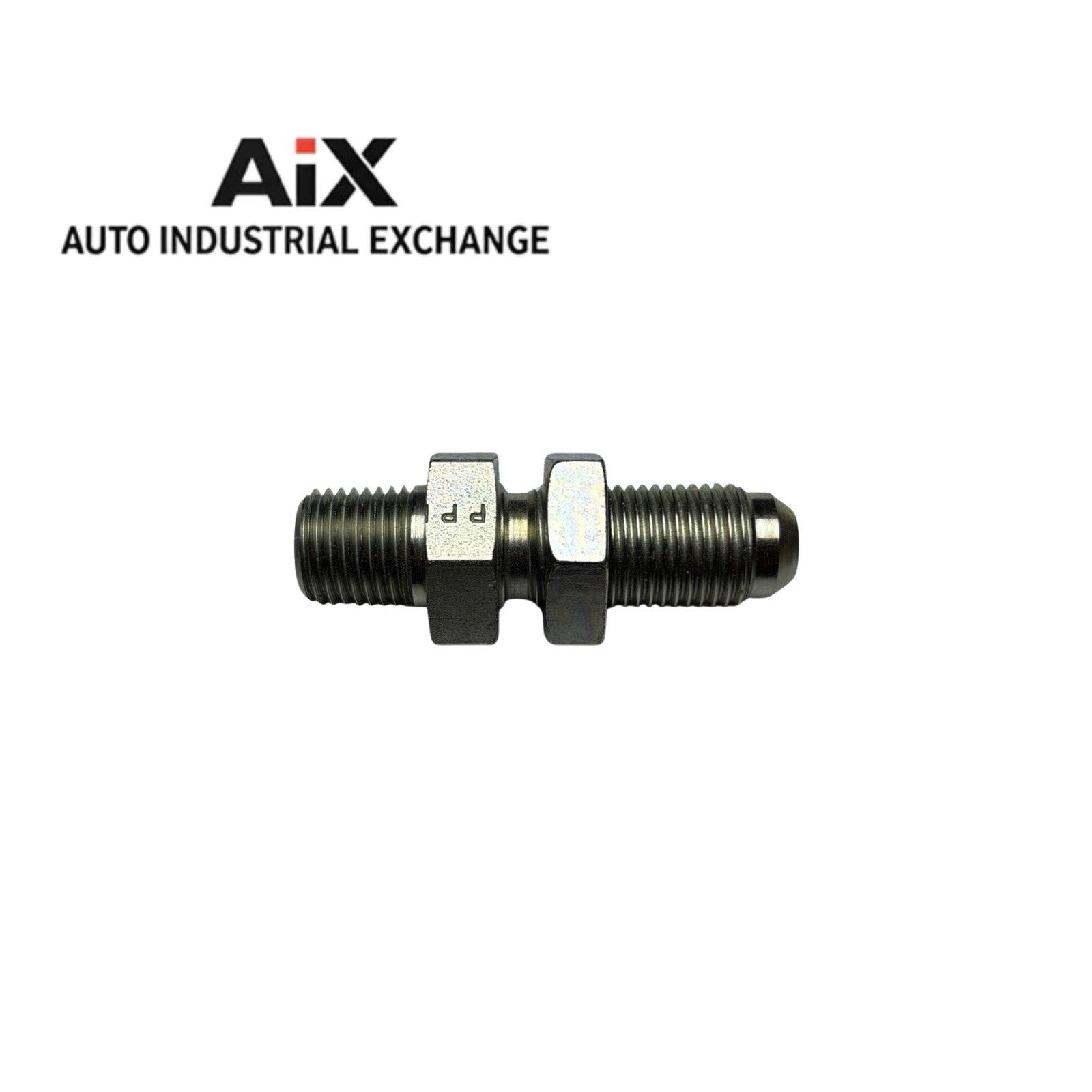 Lot of 3 Parker 6-6 WFTX-WLN-S 3/8” Flare x 3/8” NPT Steel Bulkhead Adapters