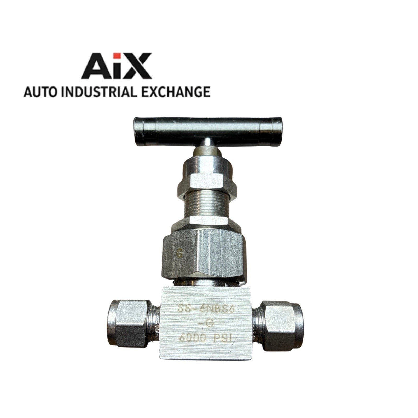 Whitey SS-6NBS6-G 3/8” Tube Needle Valve 316 SS 6000 PSI Straight Pattern NEW