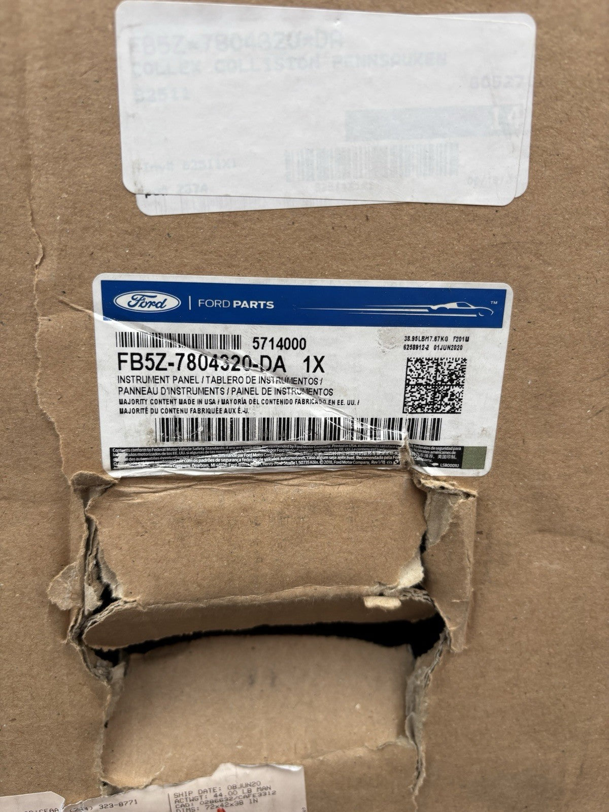 Ford FB5Z-7804320-DA Dashboard Panel Genuine OEM for Explorer 2016–2019