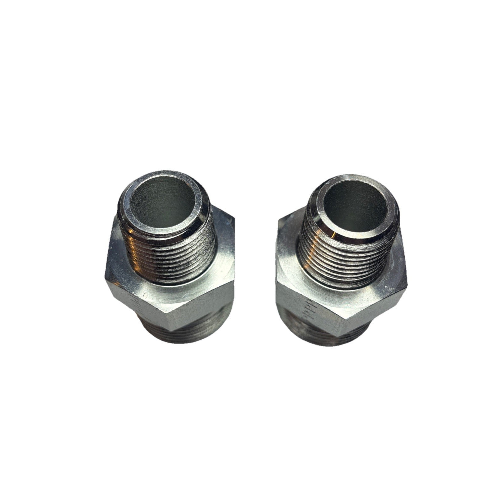 Lot of 2 Parker 12-8 FLO-S ORFS to NPTF Male Pipe Connector 3/4” x 1/2” Steel