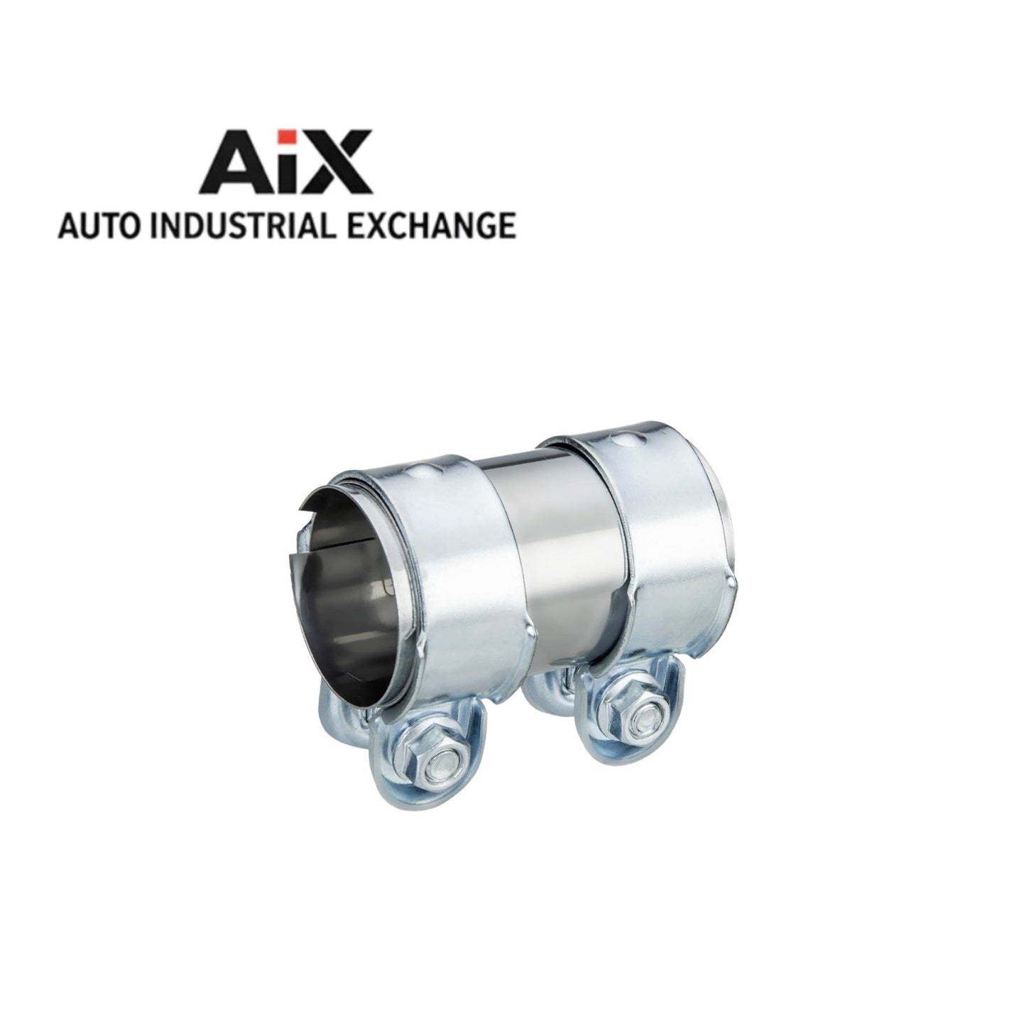 2.5" Exhaust Clamp Stainless Steel Butt Joint Band Flange Clamp Pipe