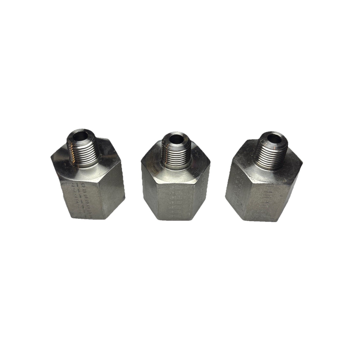 Parker 3/8 x 1/8 FG-SS Reducing Adapter NPTF Stainless Pipe Fitting 6000 PSI New
