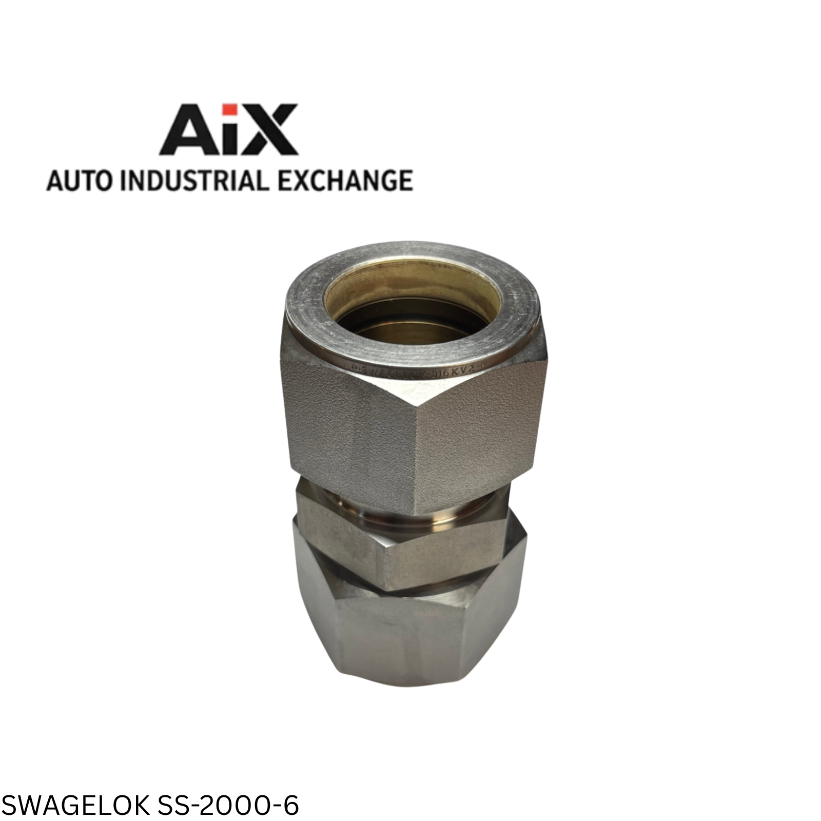 Swagelok SS-2000-6 Stainless Tube Union 1-1/4” OD Compression Fitting