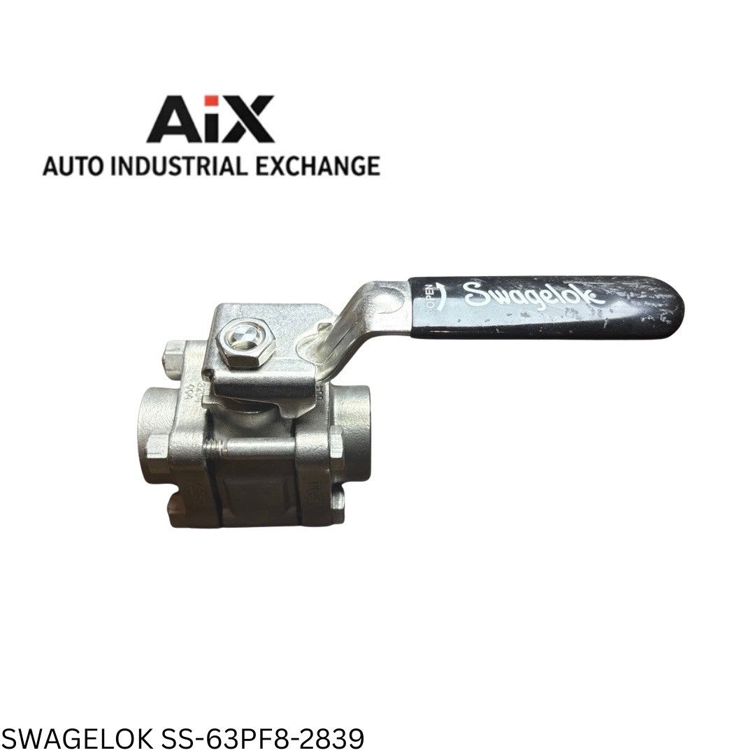 Swagelok SS-63PF8-2839 3-Piece Ball Valve 1/2” Tube Fitting CF3M 2500 PSI