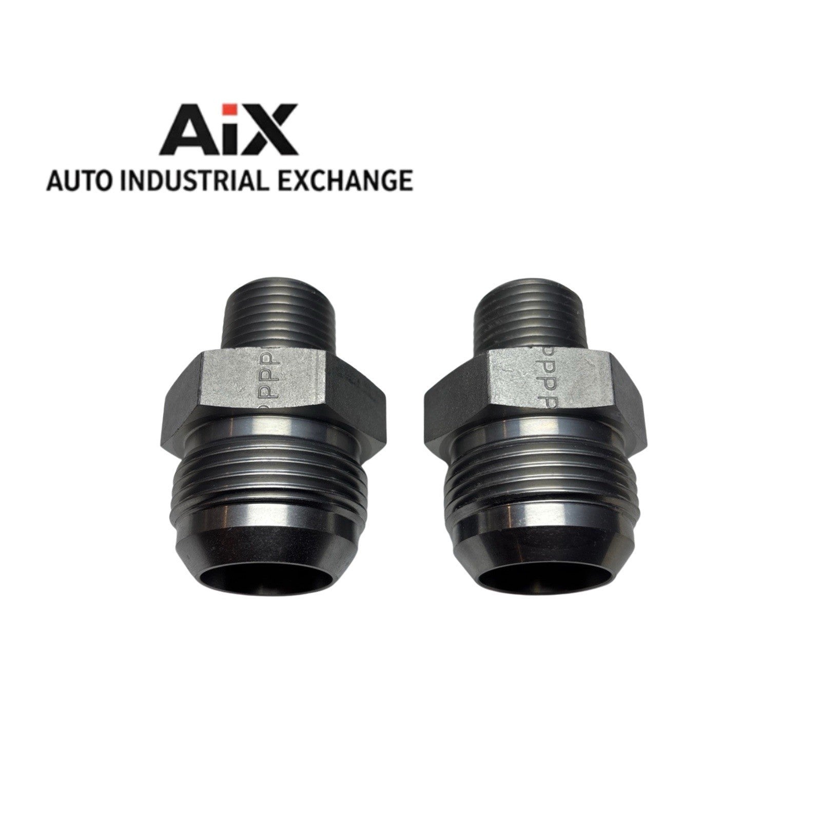 Lot of 2 Parker 16-8 FTX-S 1” Flare x 1/2” NPTF Triple-Lok Steel Fitting New