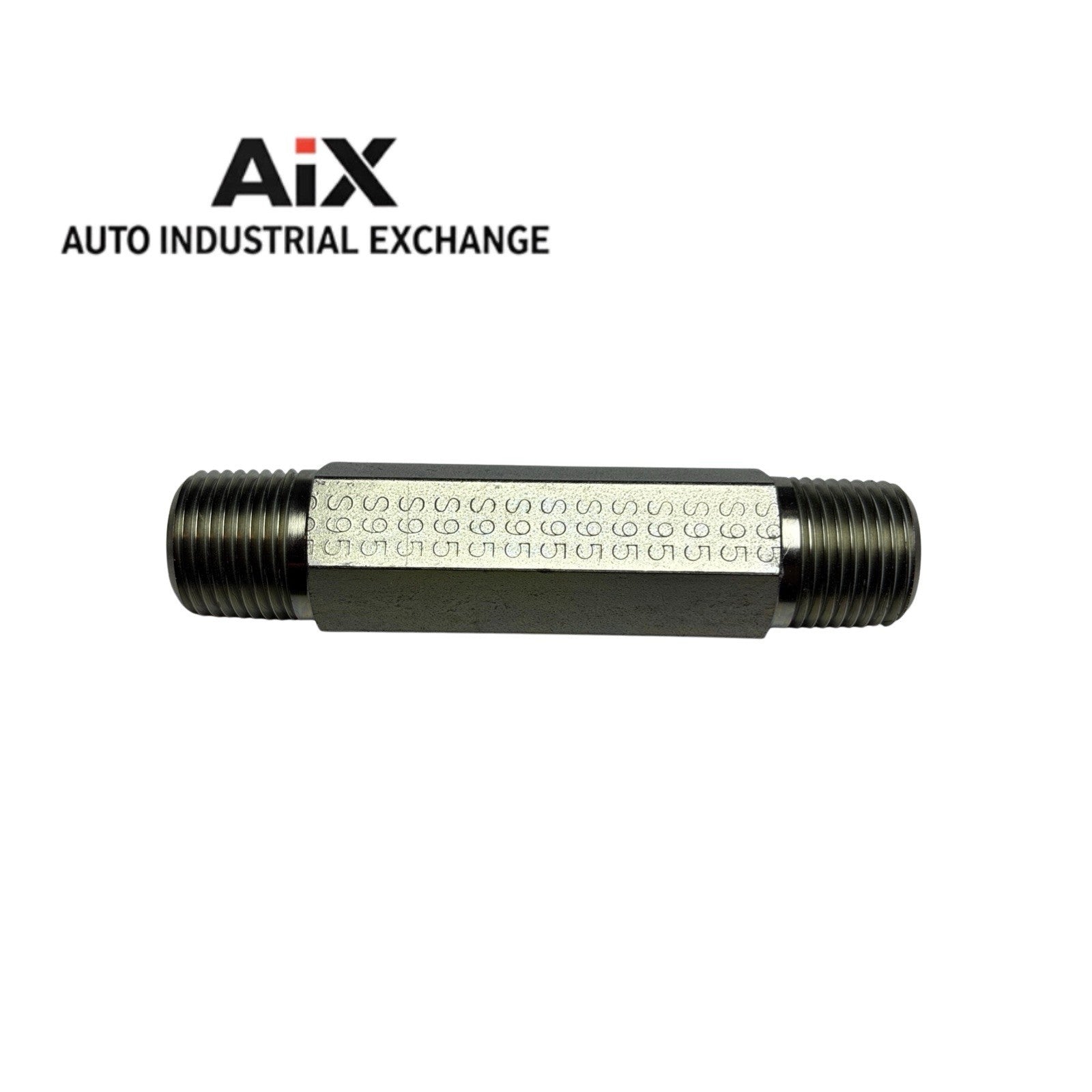 Lot of 2 Parker 1/2 X 4.0 FFF-S NPTF Threaded Steel Nipple Fitting 6000 PSI