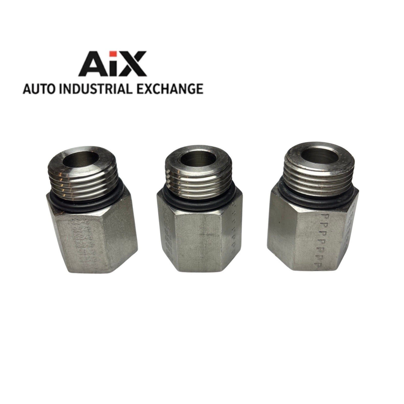 Lot of 3 Parker 10-3/8 F50G-SS Port Adapters SAE ORB x NPTF SS 6000 PSI