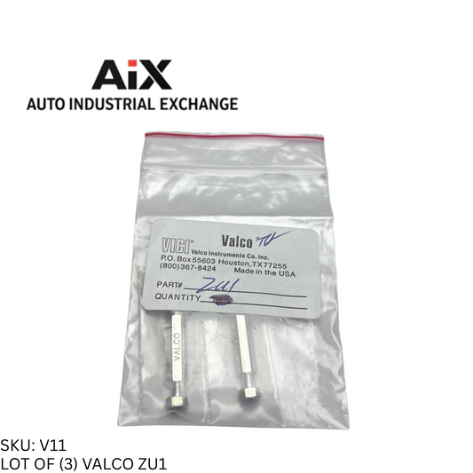 Lot of 3 Valco ZU1 Union 1/16" 0.75 mm Bore Stainless Steel HPLC Connectors