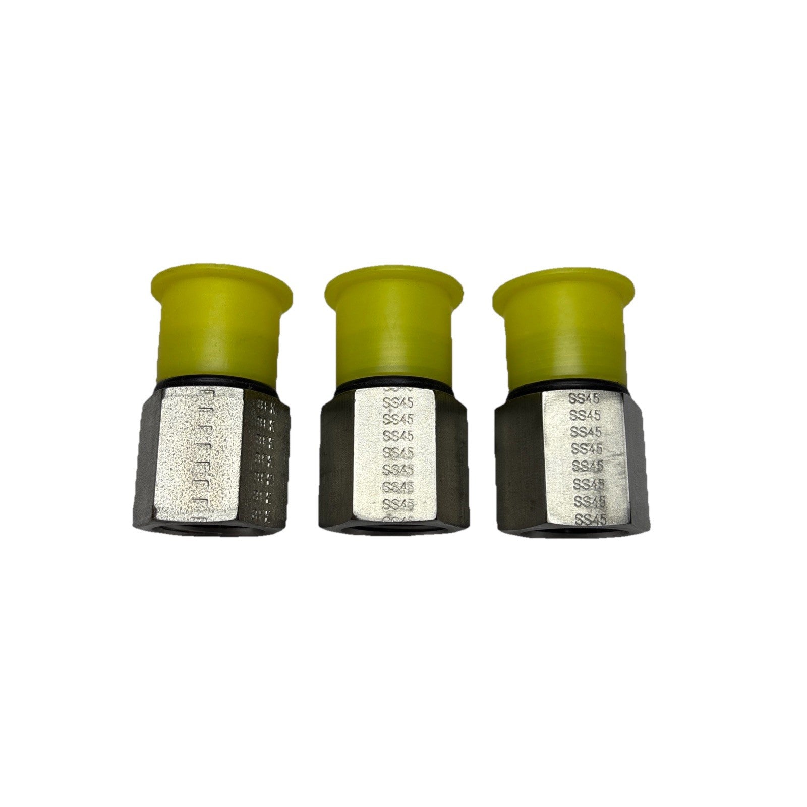 Lot of 3 Parker 10-3/8 F50G-SS Port Adapters SAE ORB x NPTF SS 6000 PSI