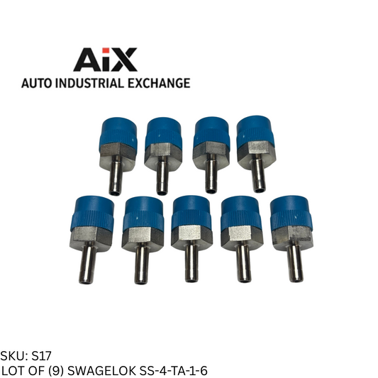 Lot of 9 Swagelok SS-4-TA-1-6 Stainless Tube Fitting Male Adapter 1/4" x 3/8" NP