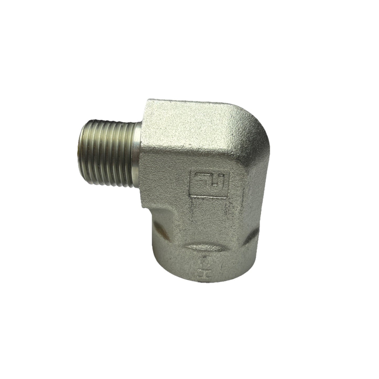 Lot of 2 Parker 3/4 x 1/2 CD-S 90° Elbow NPT Pipe Adapters Steel Fittings