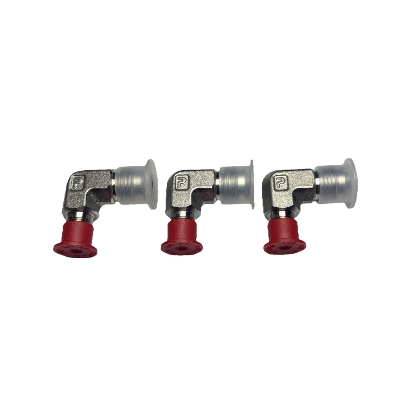 Parker 6-2 CTX-SS 90° Elbow 1/8” MNPT x 3/8” MJIC Stainless Triple-Lok Fitting