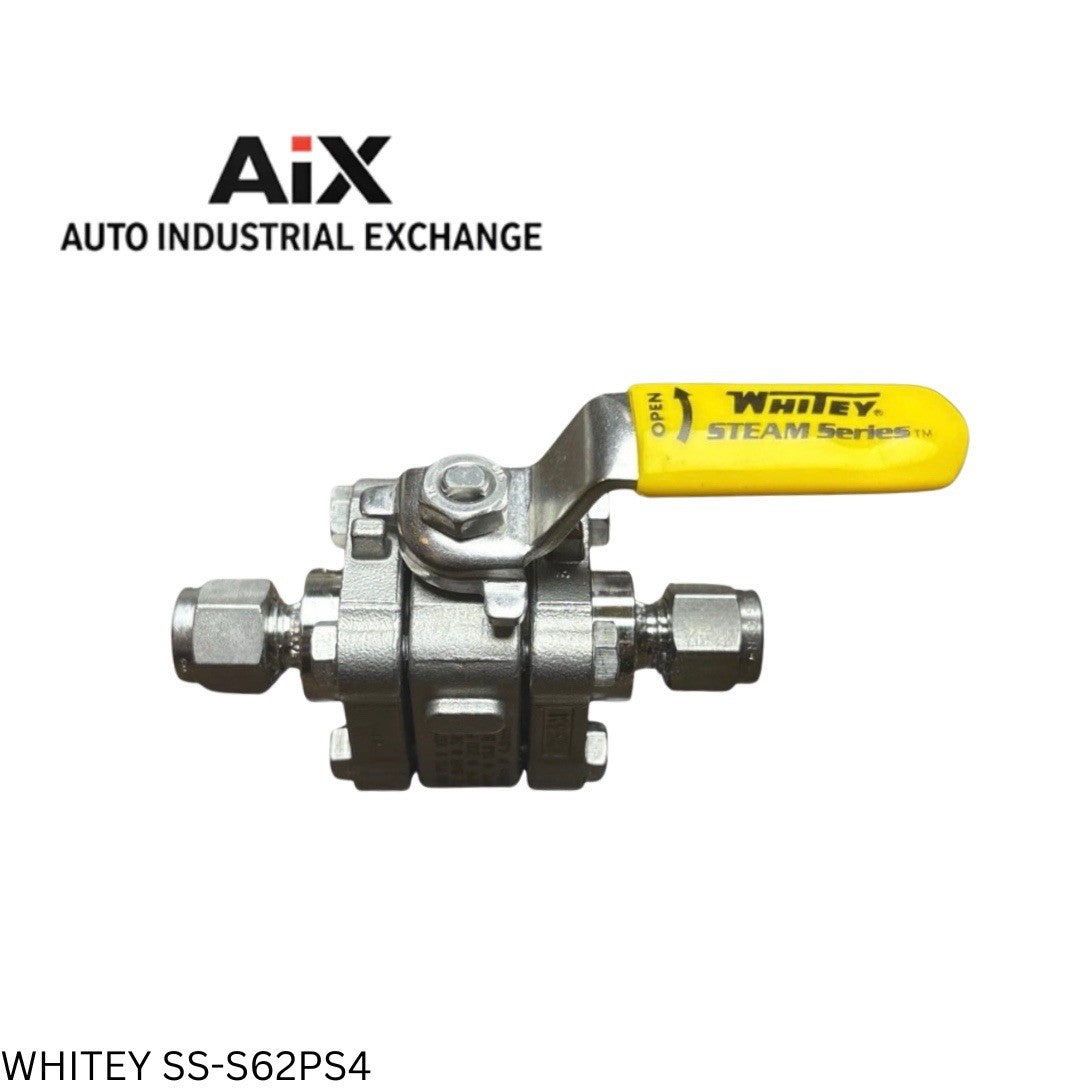 Whitey Swagelok SS-S62PS4 1/4” Steam Series Ball Valve 316 SS Tube x Tube New
