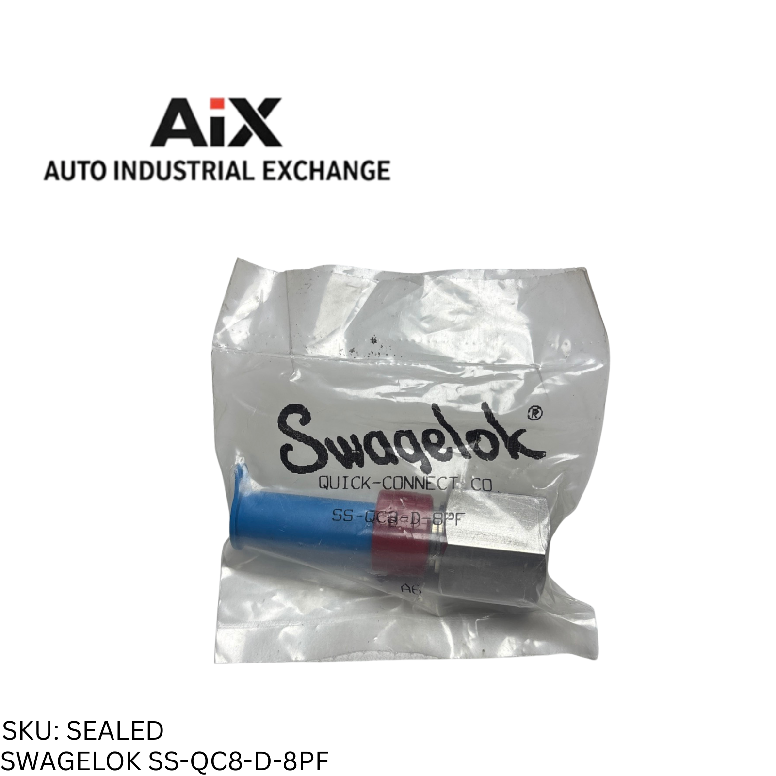 Swagelok SS-QC8-D-8PF Stainless Quick Connect Stem Type With Valve 1/2" FNPT