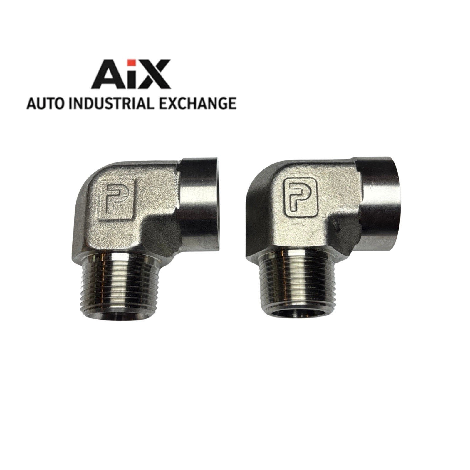 Parker 3/4 x 1/2 CD-SS 90° Elbow Adapter NPTF Male x Female Stainless Steel