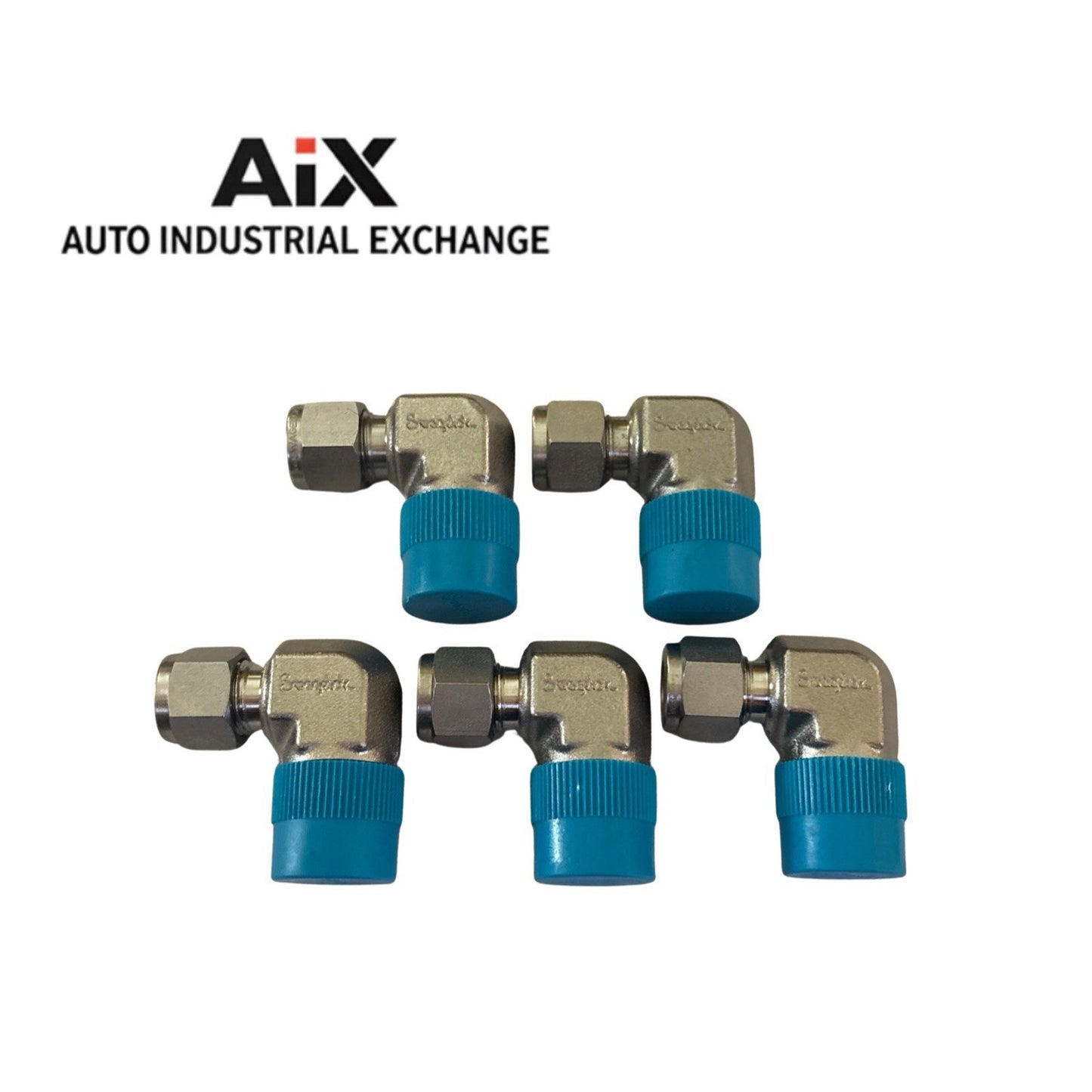 Lot of 5 Swagelok SS-600-2-8 Male Elbow 3/8” Tube x 1/2” NPT Stainless Steel