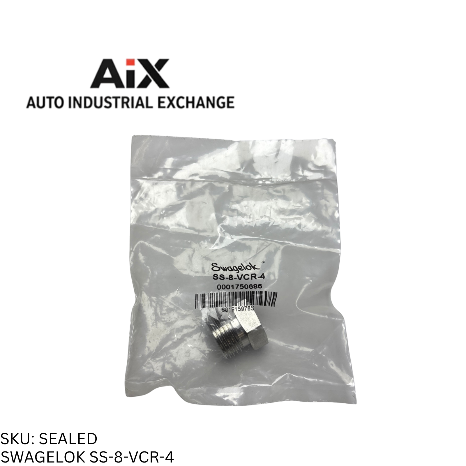 Swagelok SS-8-VCR-4 316 SS VCR Face Seal Fitting 1/2" Male Nut Tube Connector