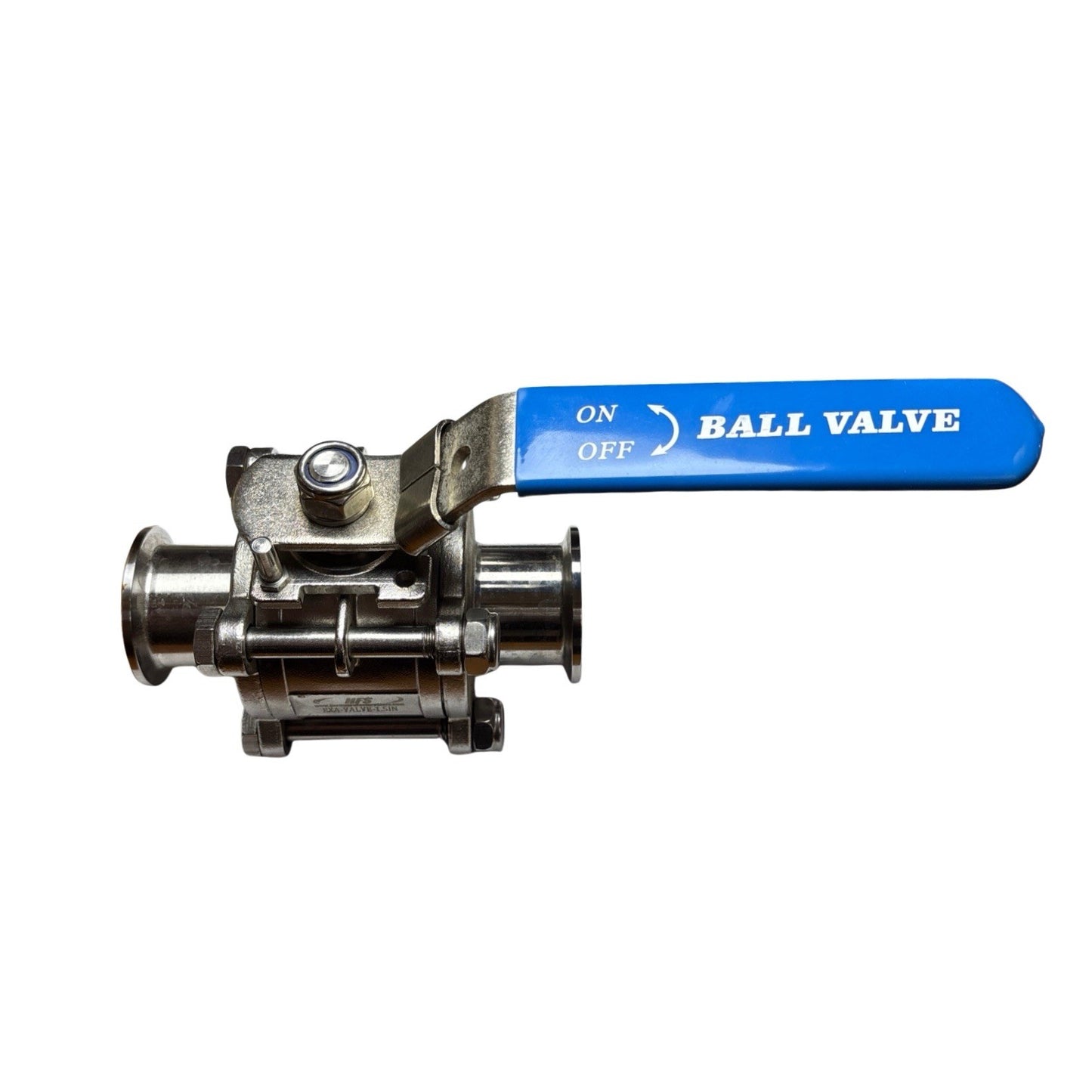 HFS 1.5” Tri Clamp Three Piece Sanitary Ball Valve SS304 PTFE Lined