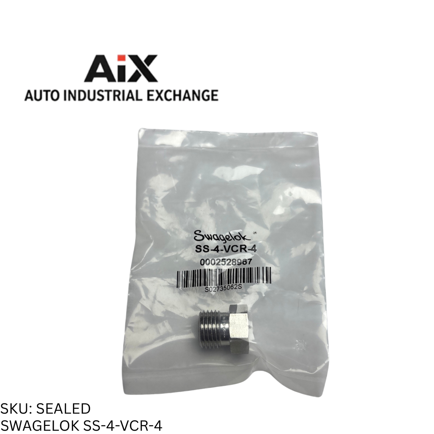 Swagelok SS-4-VCR-4 Stainless Steel VCR Face Seal Fitting 1/4" Male Nut