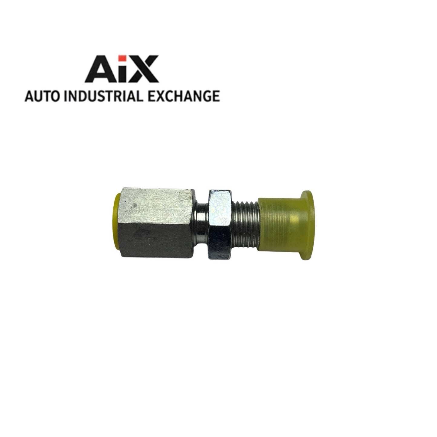 Lot of 3 Parker 6 WGTX-WLN-S JIC 3/8” Flare x 1/4” NPT Bulkhead Steel Fitting