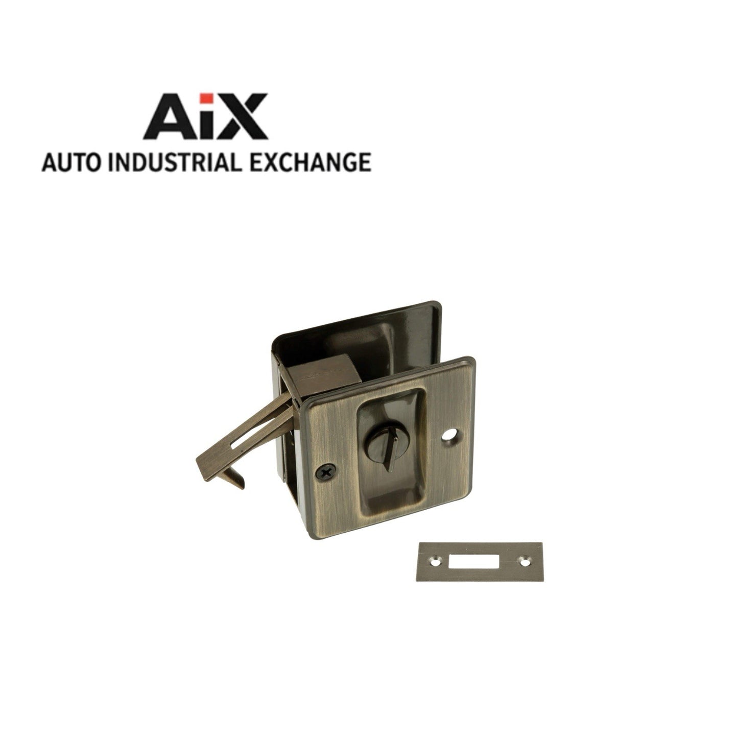 IDH by St. Simons 25411-005 Solid Brass Pocket Privacy Door Pull Antique Brass