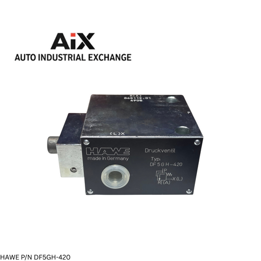 HAWE DF 5GH-420 Pilot-Controlled Pressure Valve 420 bar, Hydraulic DF Series
