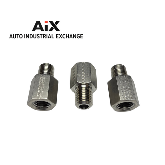 Lot of 3 Parker 1/4 FG-SS 6000 PSI Male NPT/NPTF Stainless Pipe Adapters