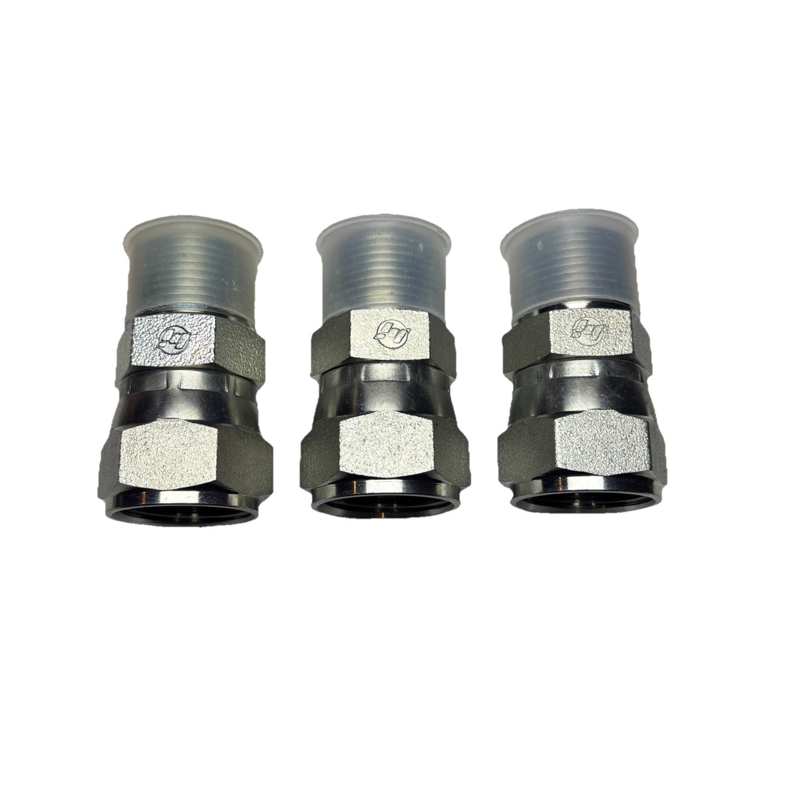 Lot of 3 Brennan JIC 1” Flare x 3/4” NPT Adapters Replaces Parker 16-12 F6X-S