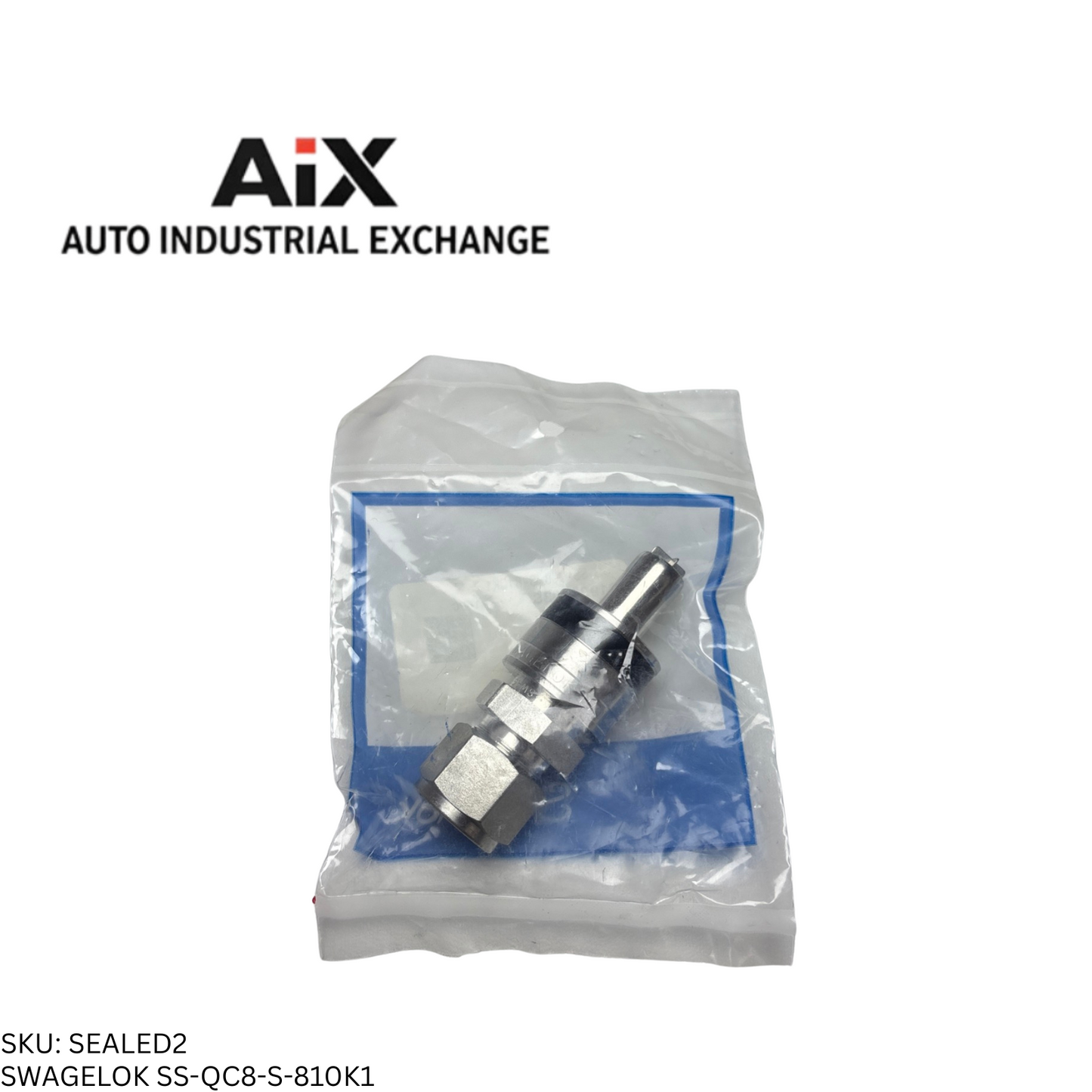 Swagelok SS-QC8-S-810K1 1/2" Stainless Steel Quick Connect Stem Valve Black Key