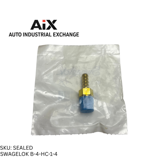 Swagelok B-4-HC-1-4 Stainless Steel Tube Fitting Union Connector 1/4" Tube