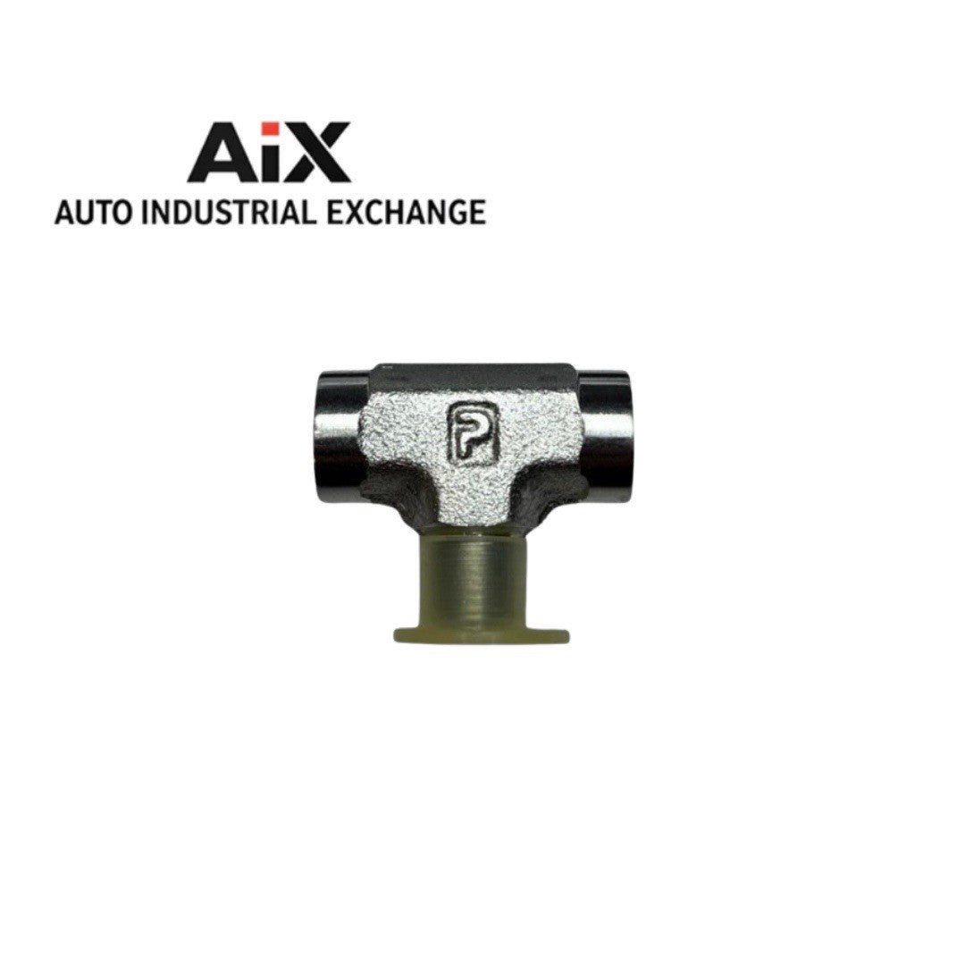 Lot of 3 Parker 1/8 MMS-S JIC Male Branch Tee Pipe Fittings Steel 5000 PSI