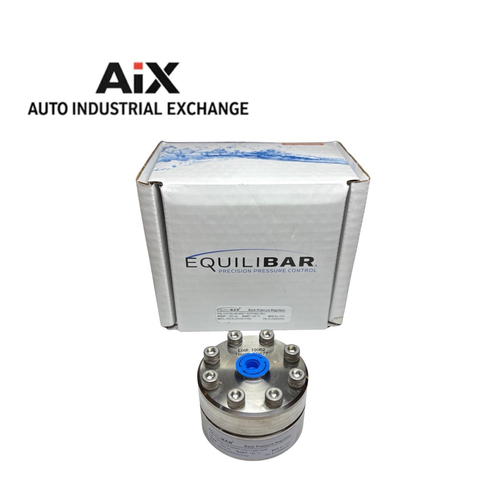 Equilibar H3P Back Pressure Regulator 1/16” SS 316L 3000psi