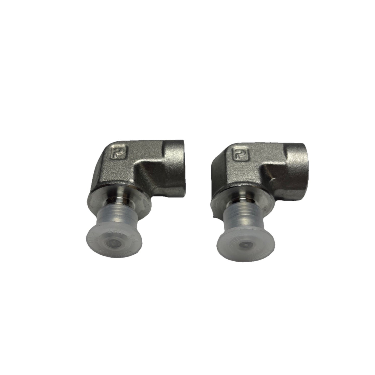 Lot of 2 Parker 4-4 DTX-SS 1/4 JIC x 1/4 NPT Triple-Lok SS Elbow Adapter