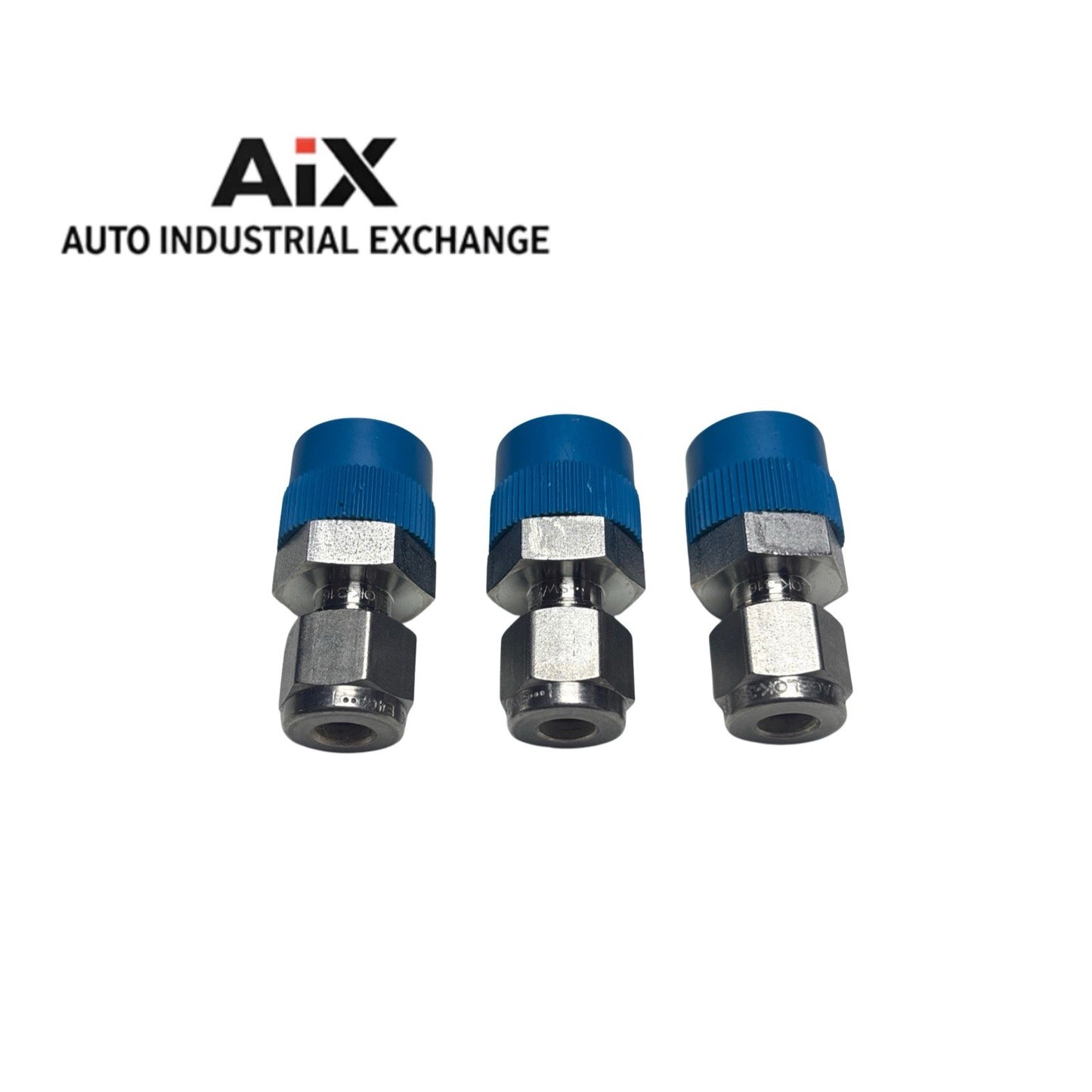 Lot of 3 Swagelok SS-400-1-6 1/4” Tube x 3/8” Male NPT Fittings Stainless