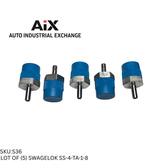 Lot of 5 Swagelok SS-4-TA-1-8 Stainless Tube Fitting Male Adapter 1/4" OD x 1/2"