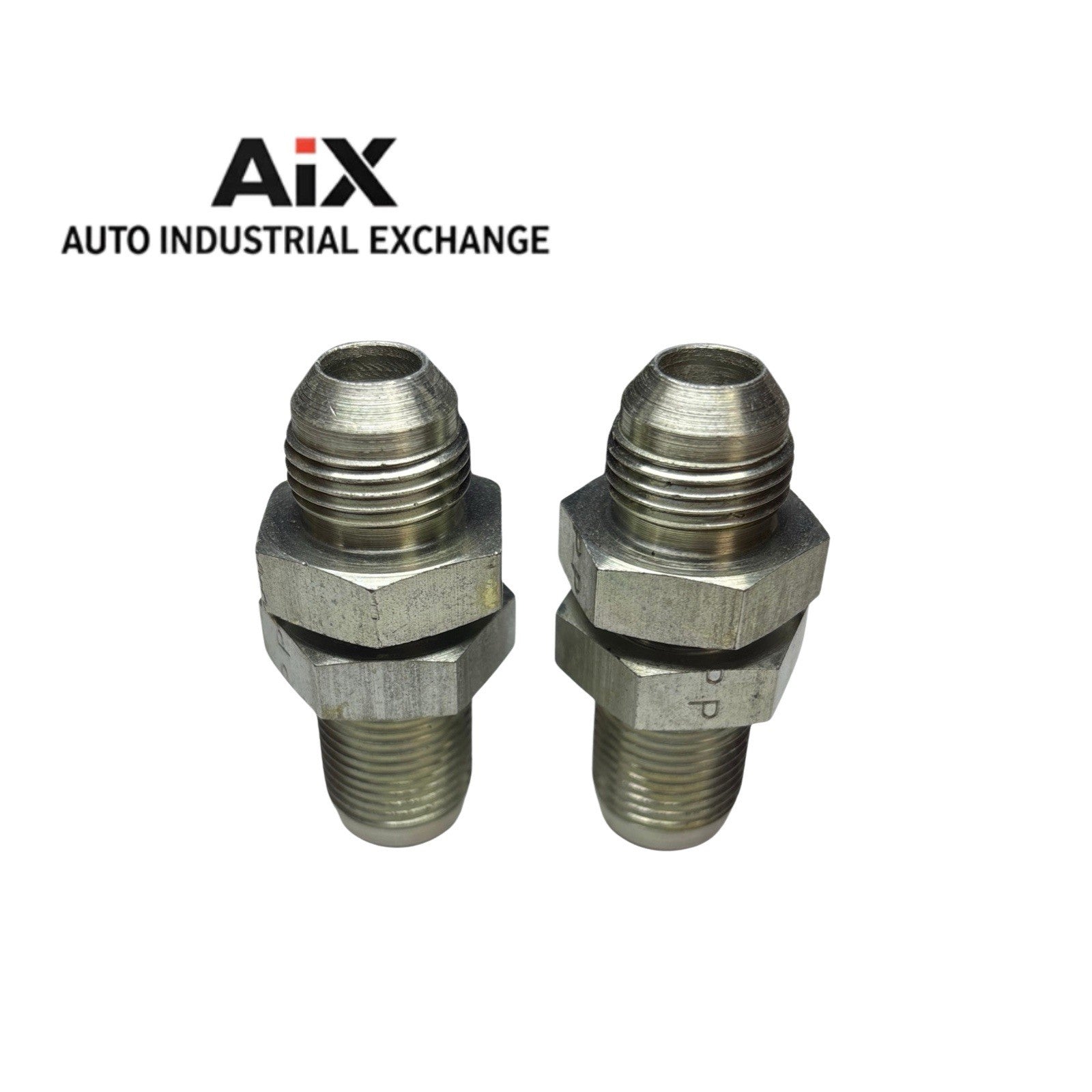 Lot of 2 Parker 8 WTX-WLN-S 1/2” Triple-Lok 37° Flare Bulkhead Union Fitting