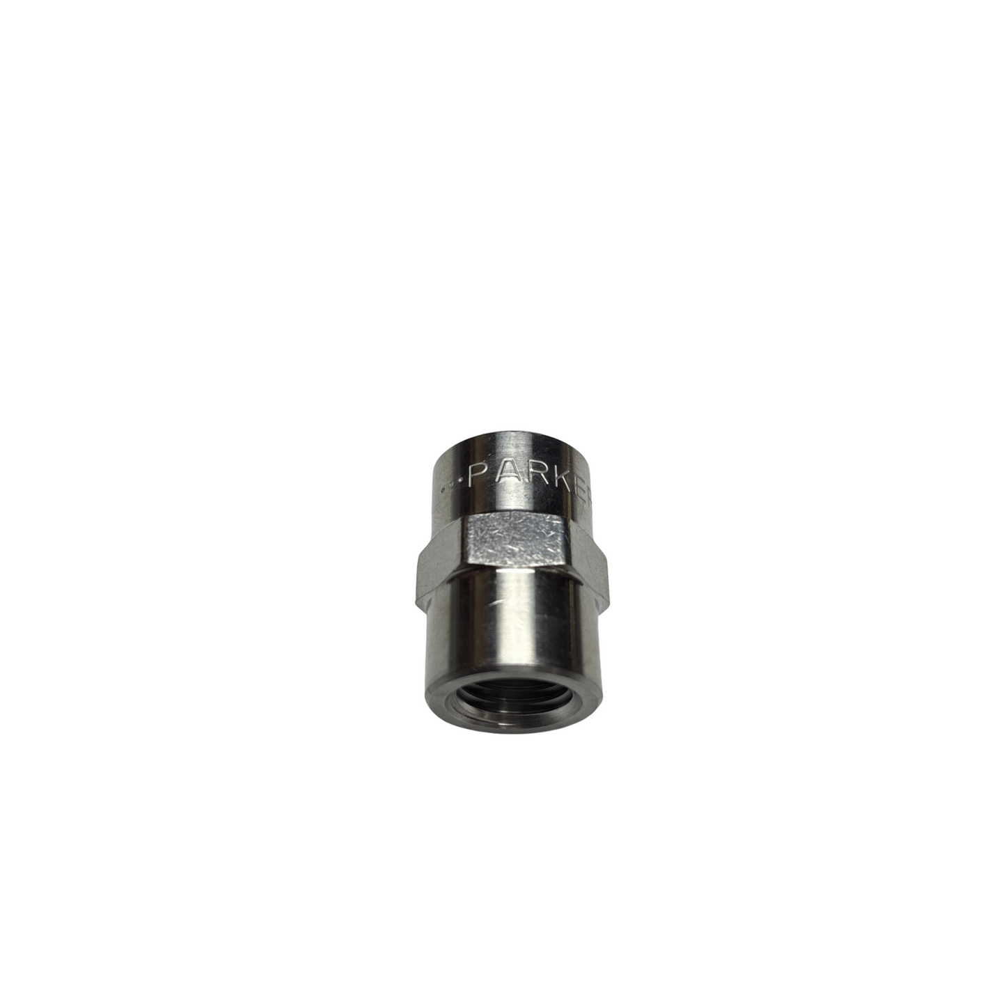 Lot of 3 Parker 1/4GGS Straight Pipe Coupling 1/4-18 Female NPT/NPTF 6000 PSI