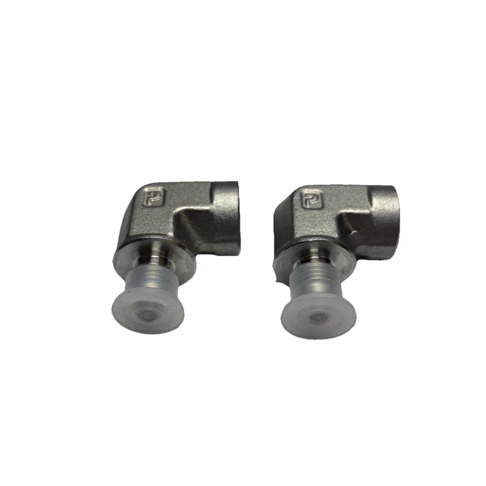 Lot of 2 Parker 4-4 DTX-SS 1/4 JIC x 1/4 NPT Triple-Lok SS Elbow Adapter