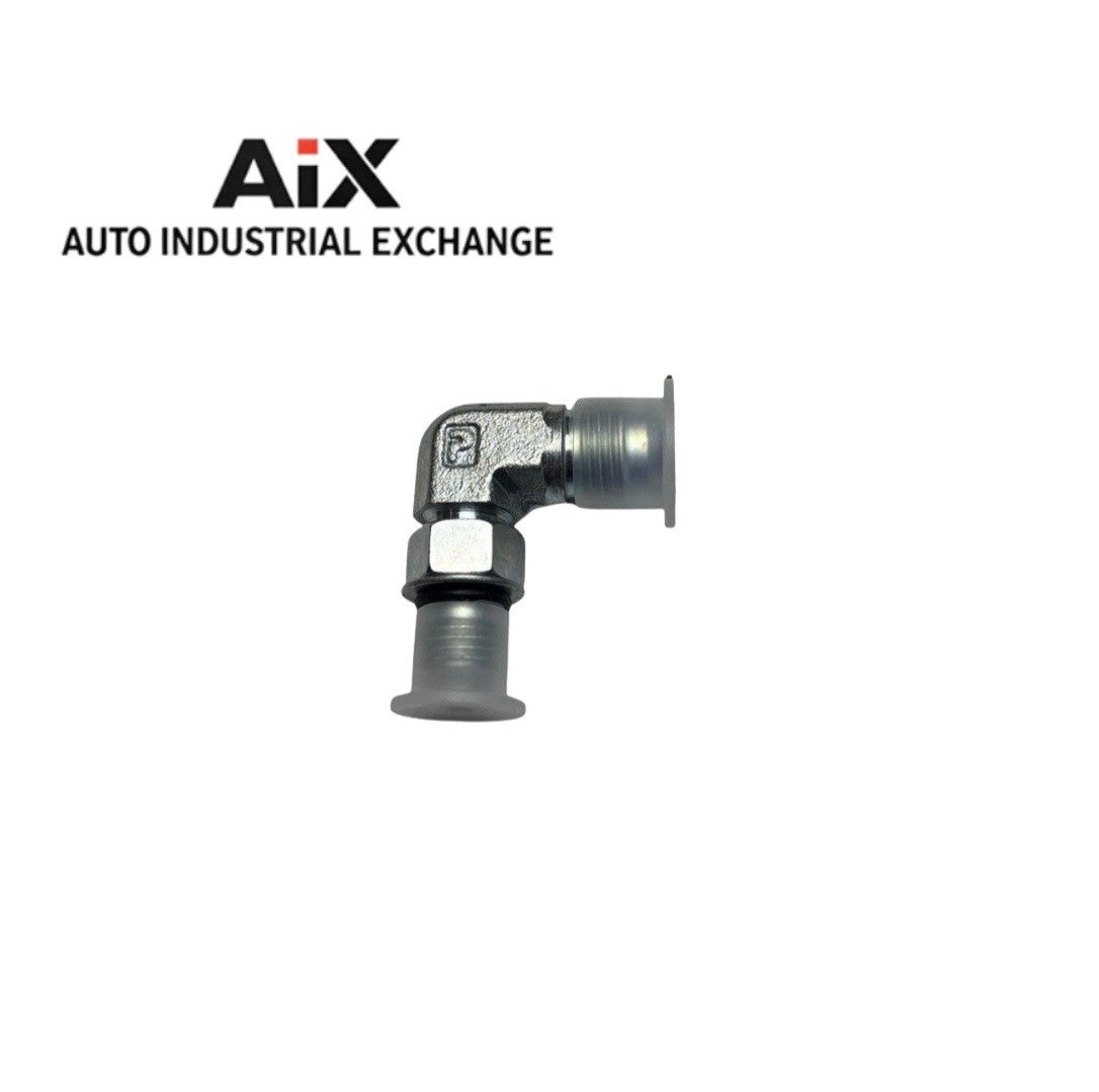 Parker 6-4 C50OX-S 3/8 x 1/4 Steel 37° Flare ORB Elbow Fitting Lot of 3