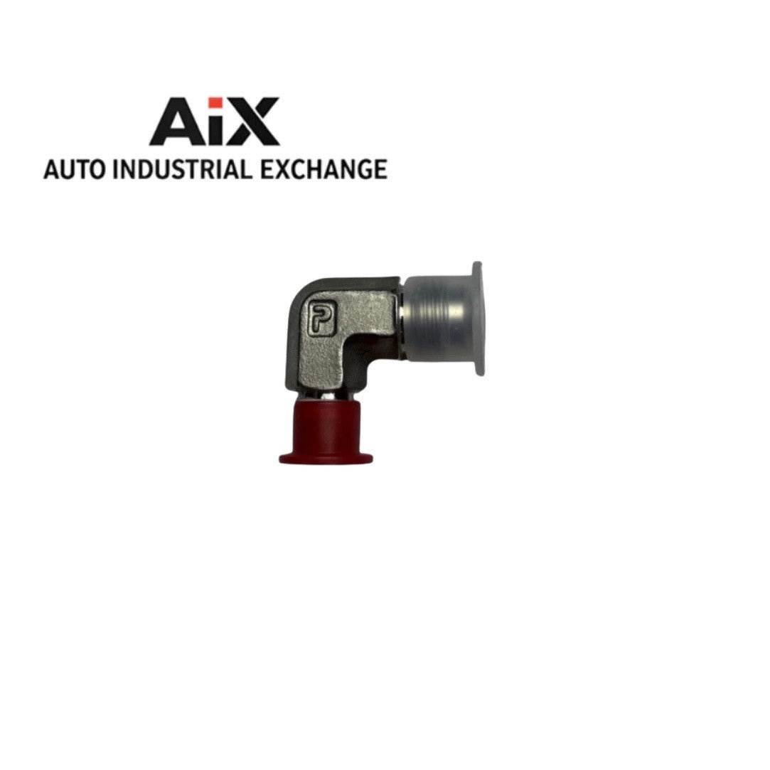 Parker 6-2 CTX-SS 90° Elbow 1/8” MNPT x 3/8” MJIC Stainless Triple-Lok Fitting