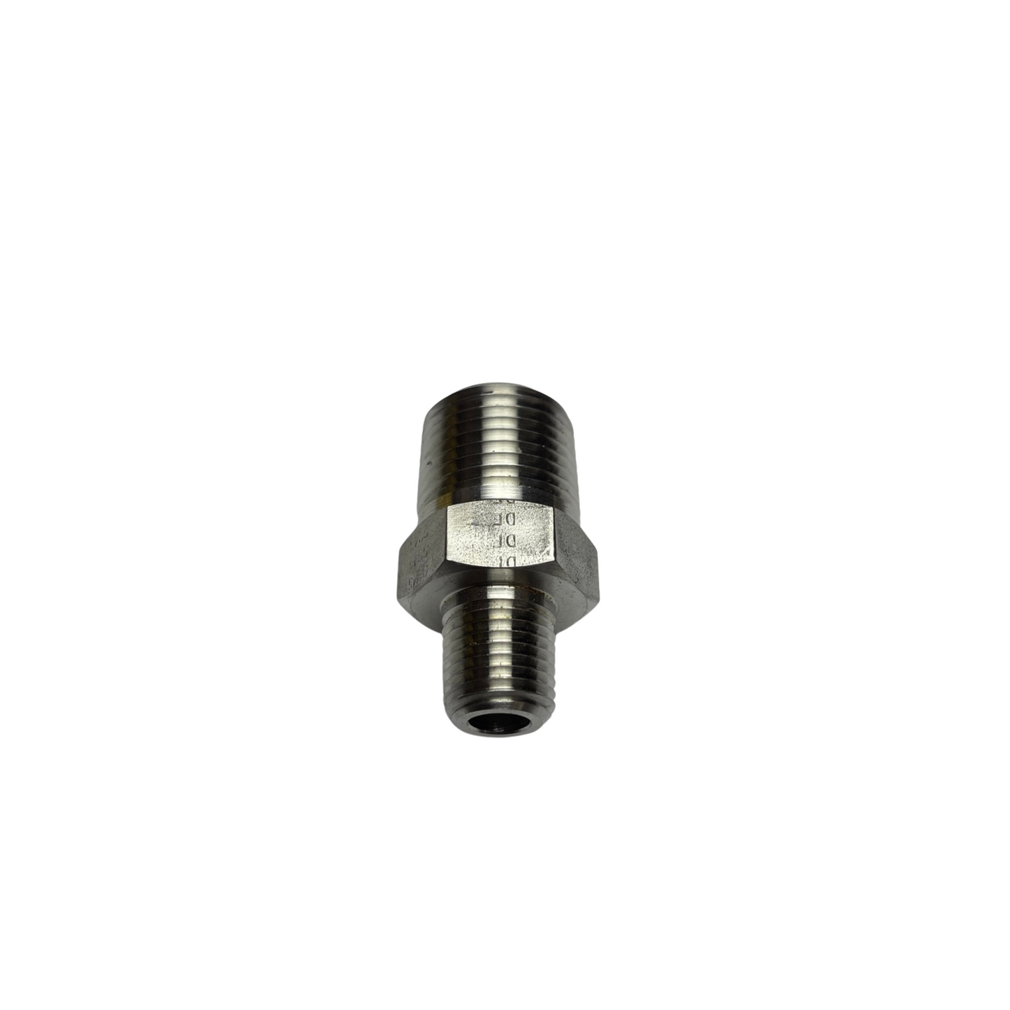 Lot of 3 Parker 1/2 x 1/4 FF-SS Stainless Steel Male NPT/NPTF Port Nipple