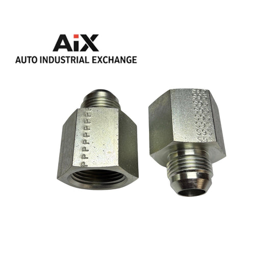 Lot of 2 Parker 12-16 GTX-S 37° JIC to NPT Adapter Fittings 3/4” Flare x 1” NPT