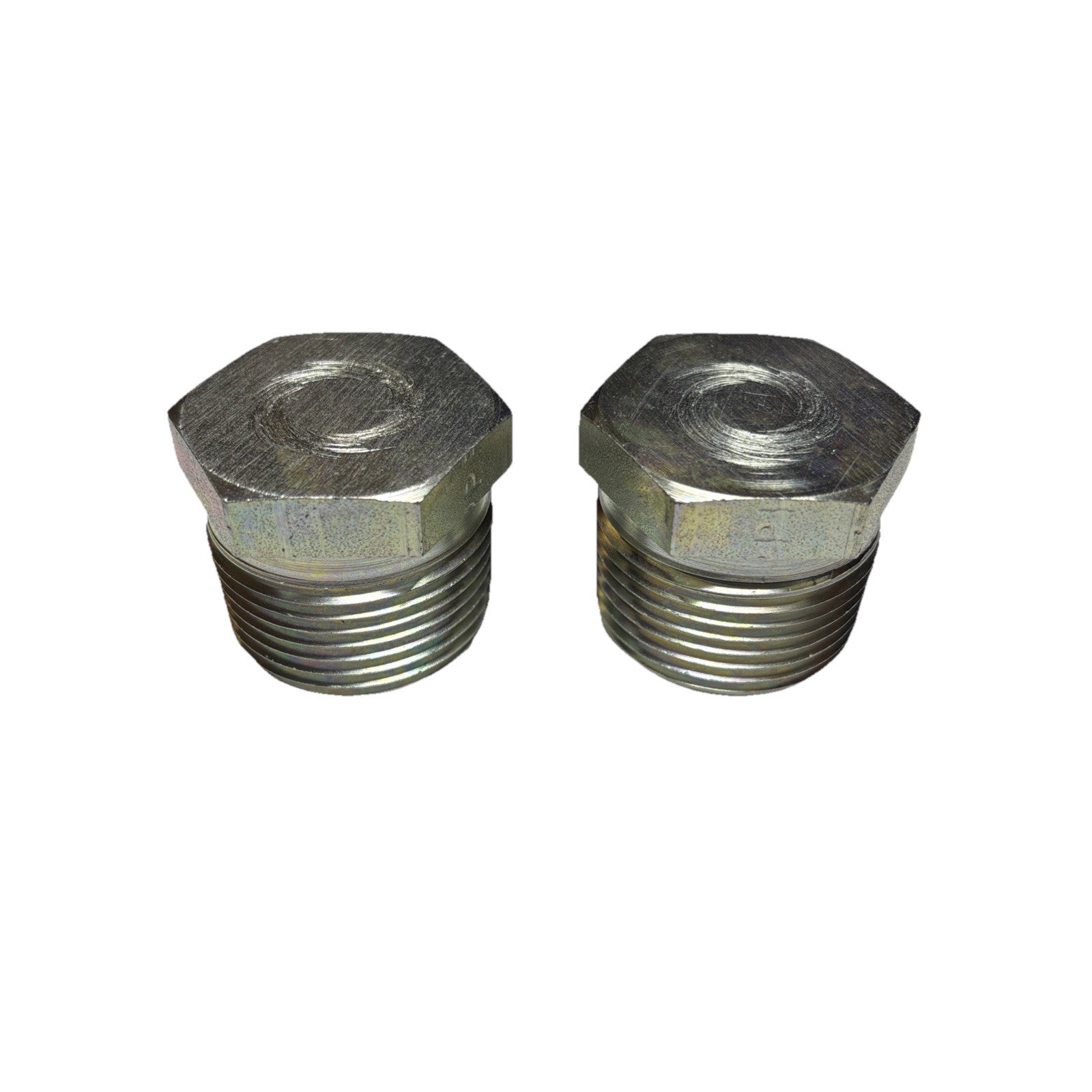 Lot of 2 Parker 1 HP-S Hex Head Pipe Plug 1-11 1/2 NPTF Steel