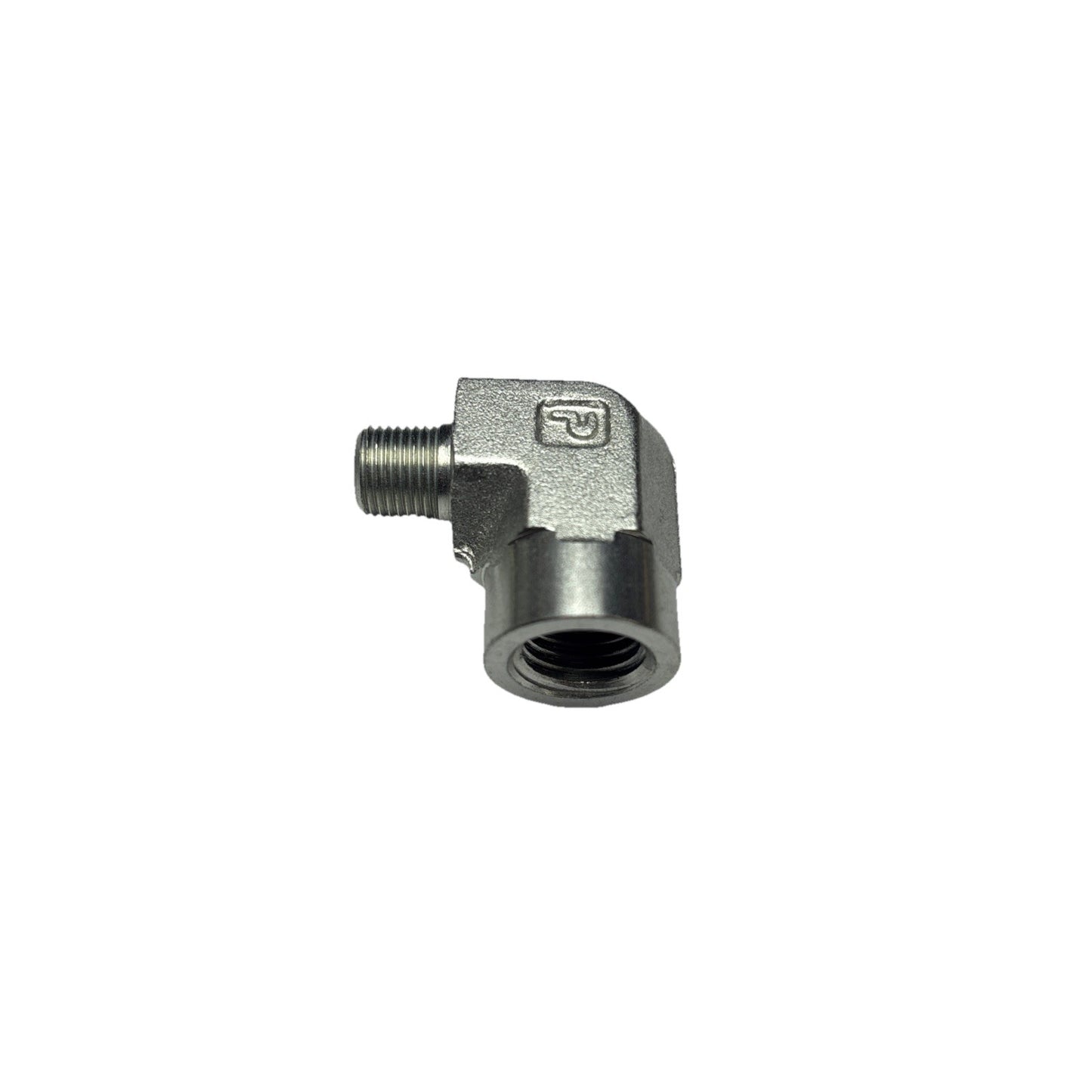 Lot of 3 Parker 1/4 x 1/8 CD-S 90° NPT Street Elbow Pipe Fittings Steel Adapter