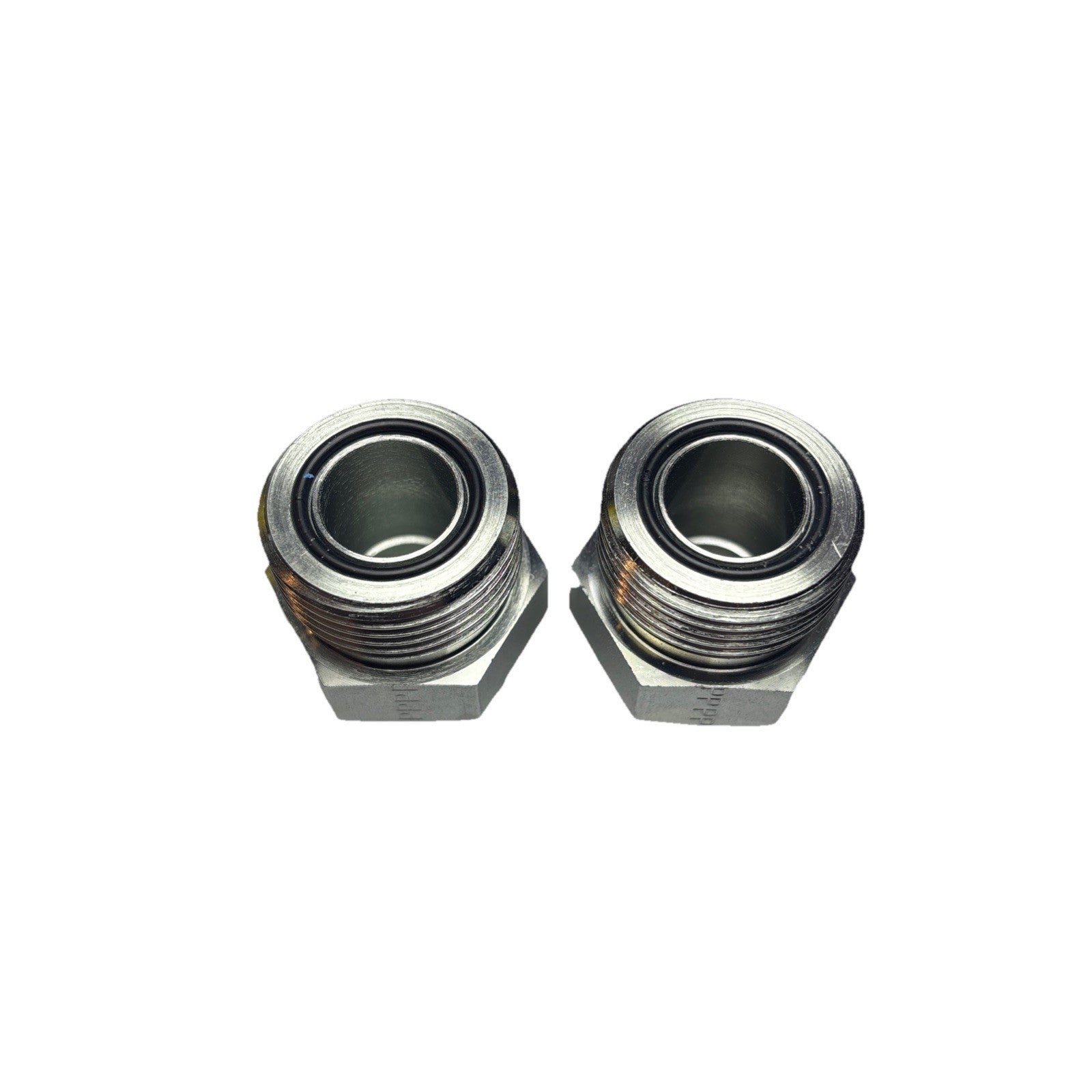 Lot of 2 Parker 12-8 FLO-S ORFS to NPTF Male Pipe Connector 3/4” x 1/2” Steel