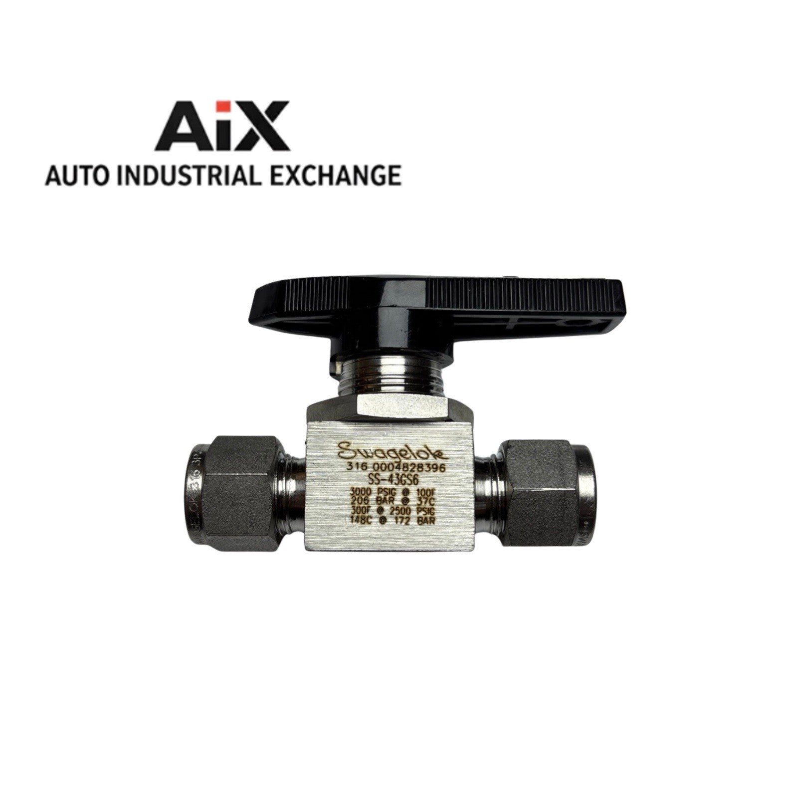 Swagelok SS-43GS6 Ball Valve 3/8” Tube Fitting 40G Series 316 SS 1.5 Cv USA