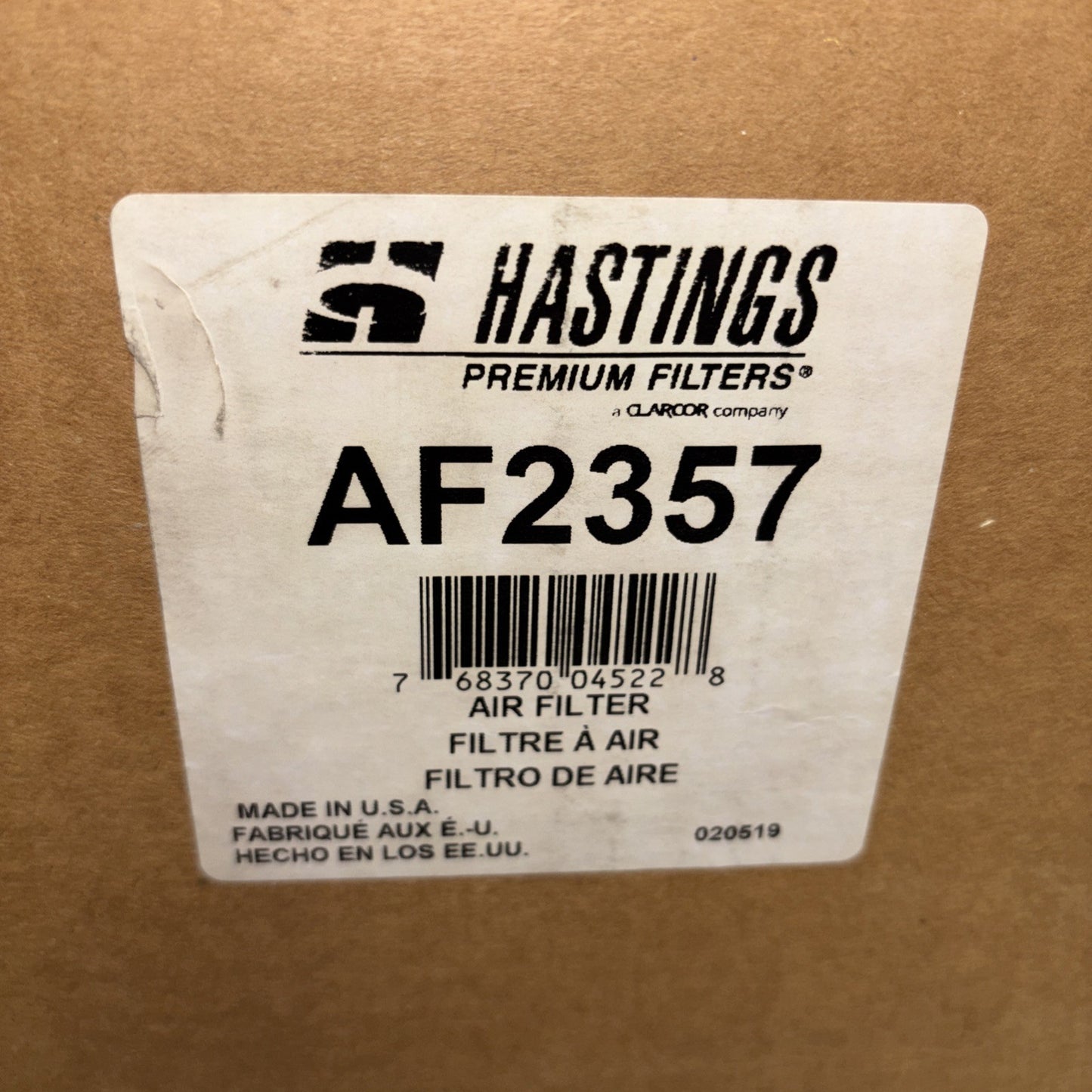 Hastings AF2357 Radial Seal Outer Air Filter – Heavy Duty OEM Replacement