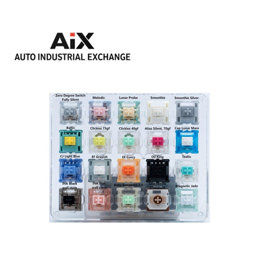 GATERON Keyboard Switch Tester 20pcs MX Mechanical Switches Mixed Variety Pack