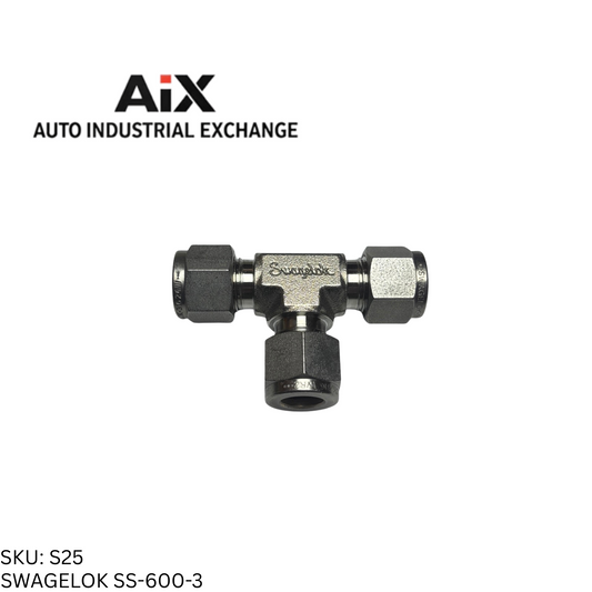 Swagelok SS-600-3 Stainless Steel Tube Fitting Union Tee 3/8" Tube OD