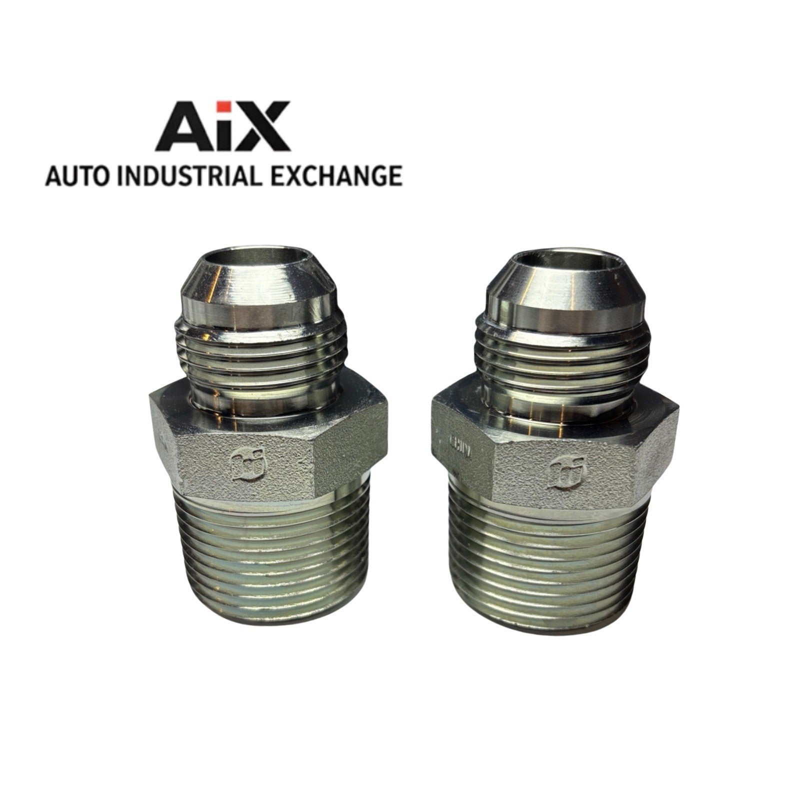 Lot of 2 Brennan 3/4 JIC x 1” NPT Steel Adapter – Parker 12-16 FTX-S Alt